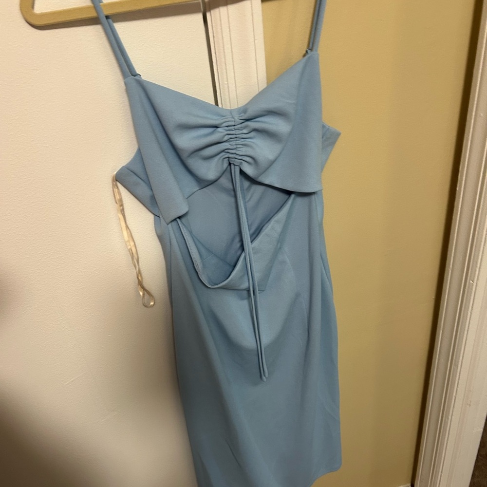 BCBGeneration Light Blue Strapless Dress